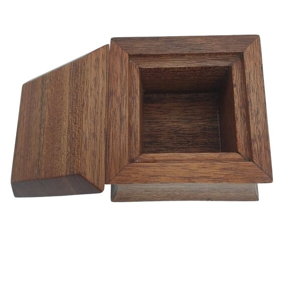 Handmade Koa Wooden Decorative Trinket Box With Lid - Picture 4 of 10